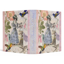 Ultra Feminine Vintage Fashion Collage Binder