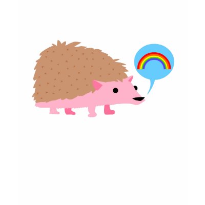 Ultra Kawaii - hedgehog rainbow talk T Shirts by ultrakawaii