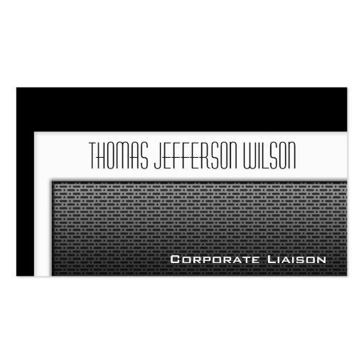 Ultra Modern Steel Professional Business Cards (front side)