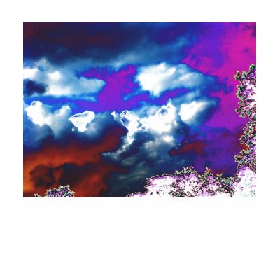 Ultra Violet Storm Sky&Trippy Trees Tshirts by Kenny42077
