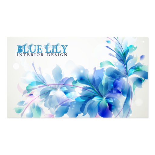 Ultramarine Lily Business Card (front side)