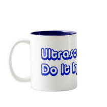 Ultrasound Techs Do It In The Dark Blue 3D Logo mugs by sixteenthkid Ultrasound Techs Do It In The Dark Blue 3D Logo mugs