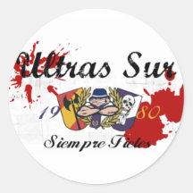 ULTRASSUR ultras sur  Real Madrid Round Stickers
