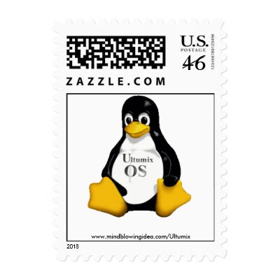 Ultumix Linux TUX Postage Stamps by usacomputertec