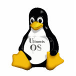 Ultumix Linux TUX Sculpture Acrylic Cut Out