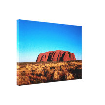 Uluru, Aires Rock, Outback Australia Stretched Canvas Print