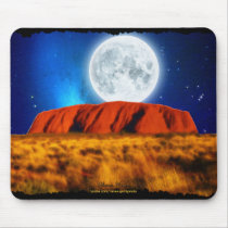 ULURU Ayer's Rock Australian Outback Art Mousepad