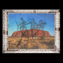 Uluru Dancers NT Australia postcards