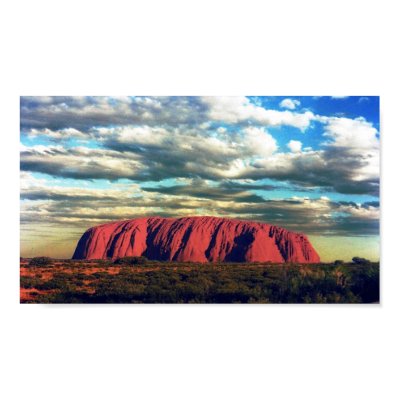 uluru poster by cardart