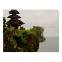 Uluwatu temple in Bali Post Card