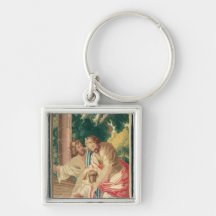 Ulysses accompanied by Telemachus Keychain