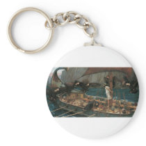 Ulysses and the Sirens by John William Waterhouse Key Chains