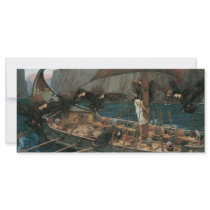 Ulysses and the Sirens by John William Waterhouse Custom Rack Cards