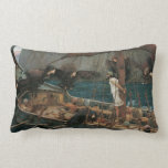 Ulysses and the Sirens by JW Waterhouse, Victorian Pillow