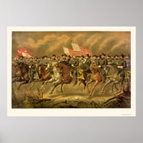 Ulysses S. Grant and His Generals by E. Boell 1865 Posters