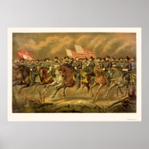 Ulysses S. Grant and His Generals by E. Boell 1865 Posters