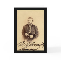 Ulysses S. Grant Signed Card 1862