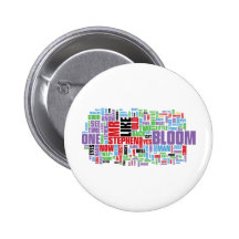 Ulysses Word Cloud Pinback Button
