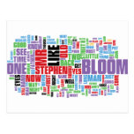 Ulysses Word Cloud Post Card