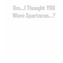 Um...I Thought YOU Were Spartacus...? t-shirts