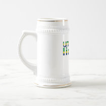 Uma Filha Linda Brazil Flag Colors Coffee Mugs