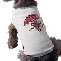 Umberlla with Roses 16 Doggie Tshirt