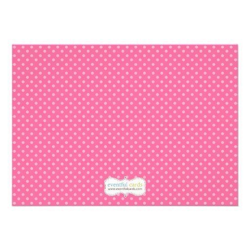 Umbrella Baby Sprinkle Shower Pink Personalized Invitations