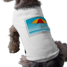 Umbrella, Beach & Ocean Stamp Pet Clothing