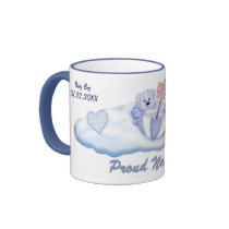 Umbrella Bear Boy for New Dad - Customize mugs