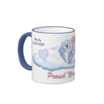 Umbrella Bear Boy for New Mom - Customize mugs