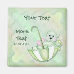 Umbrella Bear - Customize - Boy or Girl Refrigerator Magnet