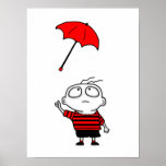Umbrella Boy Print