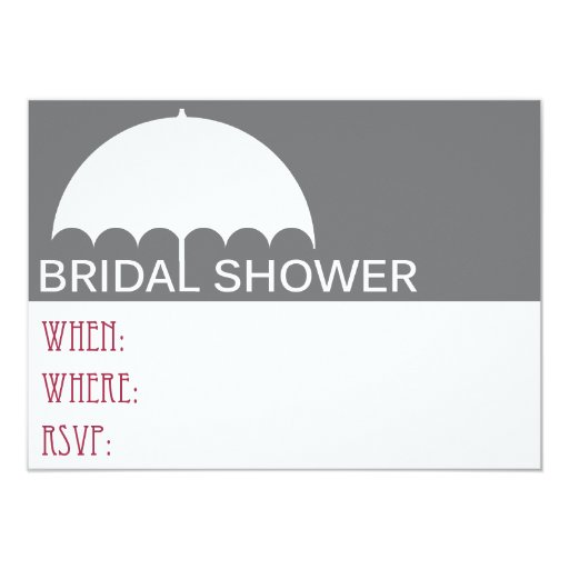 Umbrella Bridal Shower Invitation Zazzle