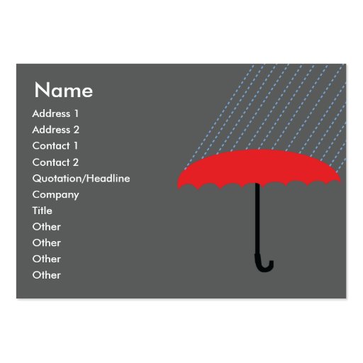 Umbrella - Chubby Business Cards (front side)