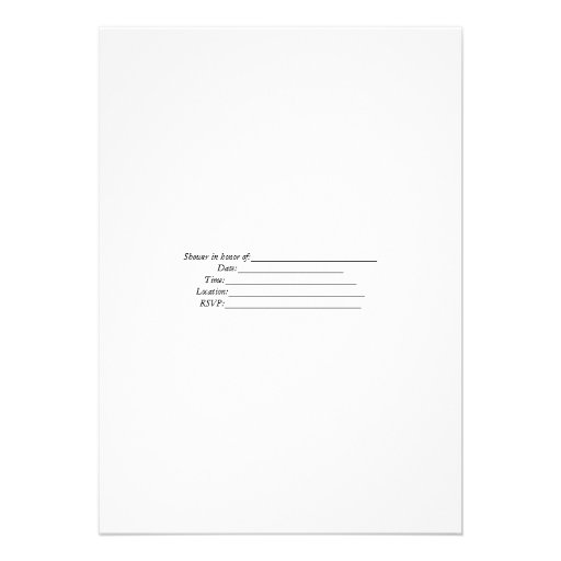 Umbrella Couple's Jack and Jill Shower Invitation