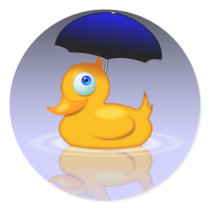 Umbrella duck stickers