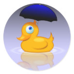 Umbrella duck stickers