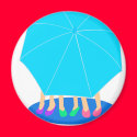 Umbrella Girls Magnet - Party Favor by imagefactory Umbrella Girls Magnet - Party Favor