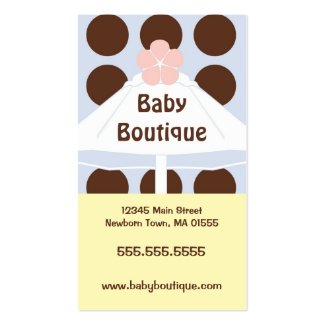Umbrella in Pastels Business Card profilecard