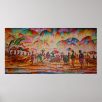 Umbrella Market - Canvas Print