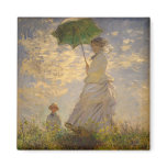 Umbrella Monet Painting Refrigerator Magnets
