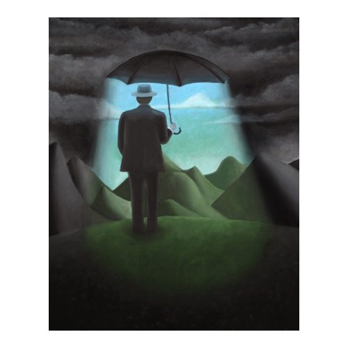 Umbrella Surreal Art Poster