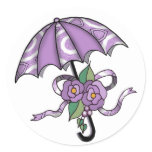 Umbrella with Roses 05 Sticker