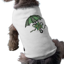 Umbrella with Roses 06 Dog T Shirt