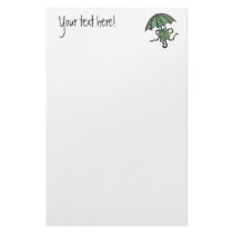 Umbrella with Roses 06 Custom Stationery