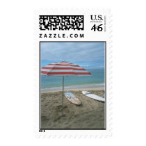 Umbrella with Surfboards postage