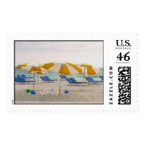 Umbrellas and chairs postage