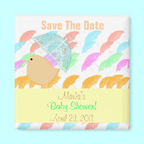 Umbrellas Baby Shower magnets