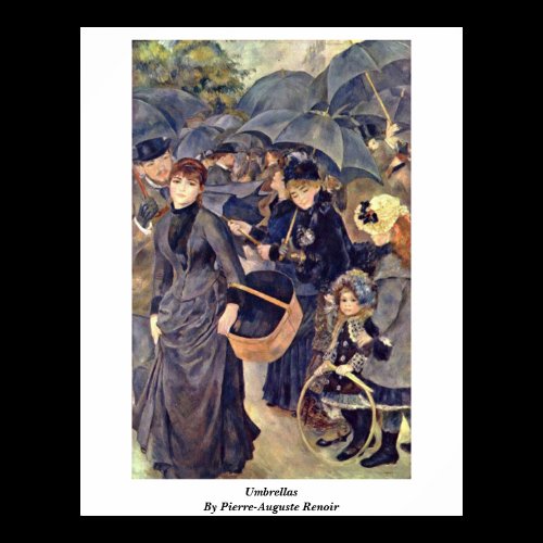 Umbrellas By Pierre-Auguste Renoir Posters