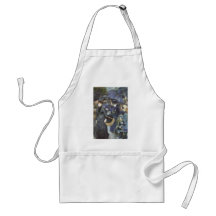 Umbrellas by Renoir, Vintage Impressionism Art Apron